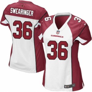 Womens Nike Arizona Cardinals #36 D. J. Swearinger Limited White NFL Jersey