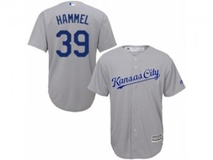 Youth Majestic Kansas City Royals #39 Jason Hammel Replica Grey Road Cool Base MLB Jersey