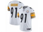 Mens Nike Pittsburgh Steelers #91 Kevin Greene Vapor Untouchable Limited White NFL Jersey