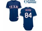 mlb jerseys texas rangers #84 fielder blue