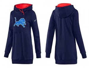 Women Detroit Lions Logo Pullover Hoodie-082