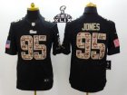 2015 Super Bowl XLIX Nike New England Patriots #95 Chandler Jones Black Salute to Service Jerseys(Limited)