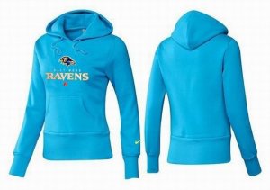 Women Baltimore Ravens Logo Pullover Hoodie-122