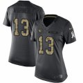 Women's Nike Arizona Cardinals #13 Kurt Warner Limited Black 2016 Salute to Service NFL Jersey