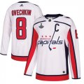 Capitals #8 Alexander Ovechkin White 2018 Stanley Cup Champions