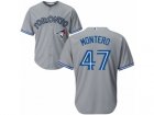 Youth Majestic Toronto Blue Jays #47 Miguel Montero Replica Grey Road MLB Jersey