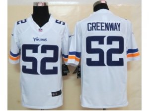 nike nfl jerseys minnesota vikings #52 greenway white[new nike limited]