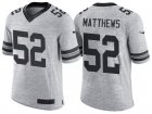 Nike Green Bay Packers #52 Clay Matthews 2016 Gridiron Gray II Mens NFL Limited Jersey