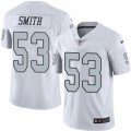 Nike Oakland Raiders #53 Malcolm Smith White Mens Stitched NFL Limited Rush Jersey