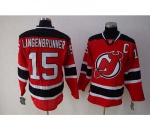 nhl devils langenbrunner #15 red