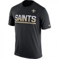 Mens New Orleans Saints Nike Practice Legend Performance T-Shirt Black