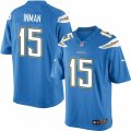 Mens Nike San Diego Chargers #15 Dontrelle Inman Limited Electric Blue Alternate NFL Jersey