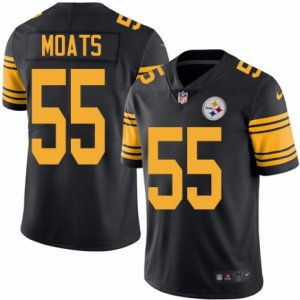 Men Nike Pittsburgh Steelers #55 Arthur Moats Black Color Rush Limited Jersey