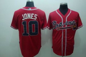 mlb atlanta braves #10 jones red[cool base]