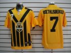 Nike Pittsburgh Steelers #7 Roethlisberger Yellow Colors 1933s Throwback Elite Jerseys