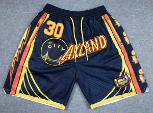 Warriors Navy Nike 2022 NBA Finals City Edition Swingman Shorts