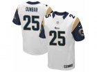Mens Nike Los Angeles Rams #25 Lance Dunbar Elite White NFL Jersey