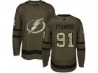 Youth Adidas Tampa Bay Lightning #91 Steven Stamkos Green Salute to Service Stitched NHL Jersey