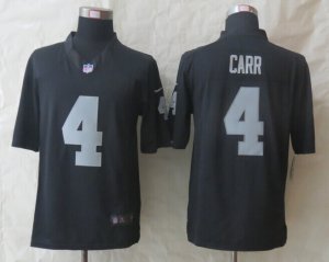 Nike Oakland Raiders #4 Carr Black Jerseys(Limited)