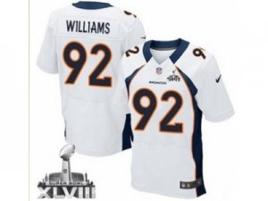 Nike Denver Broncos #92 Sylvester Williams white[2014 Super Bowl XLVIII Elite]