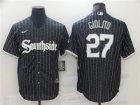 White Sox #27 Lucas Giolito Black 2021 City Connect Cool Base Jersey