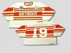 nhl deroit red wings #19 yzerman white M&N(WHITE STRIP)