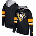 Mens Pittsburgh Penguins Adidas Black Silver Jersey Pullover Hoodie