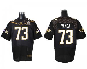 2016 PRO BOWL Nike Baltimore Ravens #73 Marshal Yanda black jerseys(Elite)