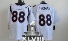 Nike Denver Broncos #88 Demaryius Thomas White Super Bowl XLVIII NFL Jersey(2014 New Elite)
