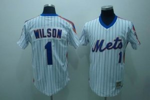 mlb new york mets #1 wilson m&n white(blue strip)