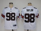 nfl cleveland browns #98 phil taylor white