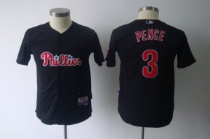 youth mlb philadelphia phillies #3 pence black