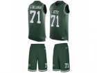 Mens Nike New York Jets #71 Ben Ijalana Limited Green Tank Top Suit NFL Jersey