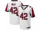 Mens Nike Atlanta Falcons #42 Duke Riley Elite White NFL Jersey