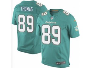 Nike Miami Dolphins #89 Julius Thomas Elite Aqua Green Team Color NFL Jersey