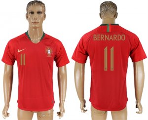 Portugal 11 BERNARDO Home 2018 FIFA World Cup Thailand Soccer Jersey