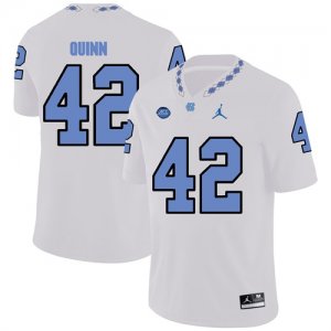 North Carolina Tar Heels 42 Robert Quinn White College Football Jersey