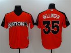 National League #35 Cody Bellinger Orange 2017 MLB All-Star Game Home Run Derby Player Jersey
