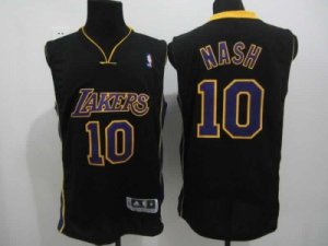 nba los angeles lakers #10 unveil steve nash black