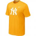 MLB New York Yankees Heathered Yellow Nike Blended T-Shirt