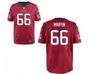 Men\'s Nike Houston Texans #66 Nick Martin Elite Red Alternate NFL Jersey