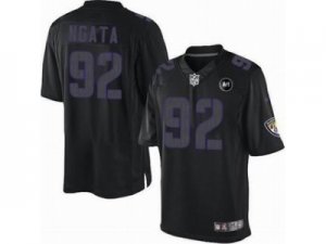 Nike Baltimore Ravens #92 Haloti Ngata black jerseys[Impact Limited Art Patch]