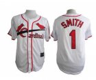 MLB st.louis cardinals #1 smith white[75 th] jerseys