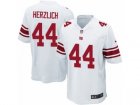 Mens Nike New York Giants #44 Mark Herzlich Game White NFL Jersey