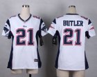 Women Nike New England Patriots #21 butler white jerseys