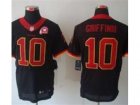 Nike NFL Washington Redskins #10 Robert Griffin III Black Jerseys W 80TH Patch(Elite)