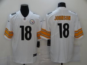 Nike Steelers #18 Diontae Johnson White Vapor Untouchable Limited Jersey