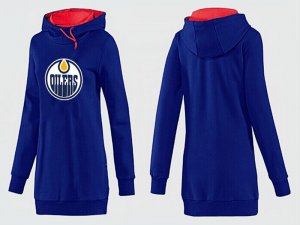 NHL Women Edmonton Oilers Logo Pullover Hoodie 6