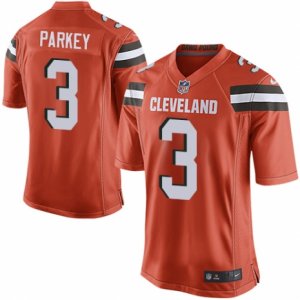 Men\'s Nike Cleveland Browns #3 Cody Parkey Game Orange Alternate NFL Jersey