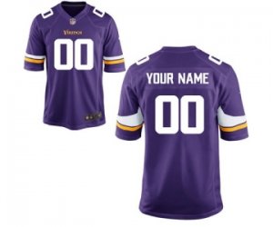 Men\'s Minnesota Vikings Nike Purple Custom Game Jersey